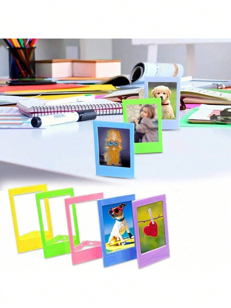 5 piezas Marco para fotos de plástico