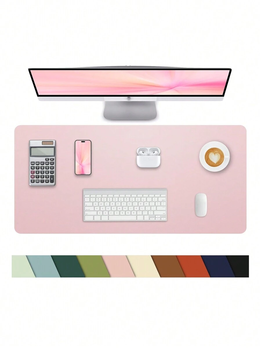 1 buc Decorațiuni de Crăciun Covorașe de mouse, Covoraș non-calculator pentru birou, Covoraș de birou din piele artificială pentru acasă și birou, Suport de birou pentru laptop impermeabil pentru tastatură și mouse - Multicolor - Vizualizare 1