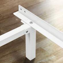 ZINUS 14 Inch Elias Metal Platform Bed Frame, Steel Support, No Box Spring Needed, Easy Assembly, Queen - White - View 6