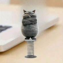 1pc Black And White Acrylic Cat Figurine Desktop Decor, Suitable For Desktop Spring Ornaments, An Ideal Gift For Parents And Friends Back To School