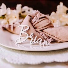 Tarjetas con nombre de madera para boda, cumpleaños, corte por láser, decoración de mesa, placa de nombre, tarjetas de lugar de boda de madera con nombre grabado por láser, señales de lugar de boda, tarjetas de lugar para cena, fiesta, decoración de boda, regalo de San Valentín, regalo para ella, regalo para él, regalo para mamá, regalo para amigos, decoración del hogar, personalizado