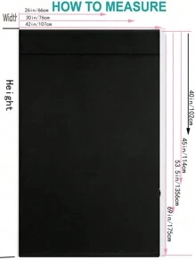 1pc Bedroom Curtain Blocks 99% Of Light, Hook And Loop Design, No Drilling Required, Easy Installation, Room Divider Blackout Curtain