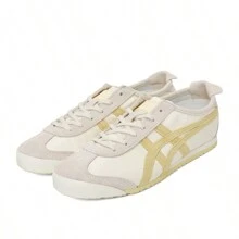 Onitsuka Tiger Men's And Women's Sports Shoes MEXICO 66 VIN Retro Wear-Resistant Lightweight Low-Top Casual Running Shoes Beige 1183B391-103 - Beige - View 2