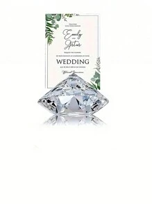 1/5/10 Stücke/Set Acryl Hochzeitsdekoration Diamant Sitzclip, Kunststoffkristall Nummernkarten Halter, Bankett Platzkarten Halter, Diamant Visitenkarten Halter