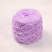 1卷50克超柔软仿毛皮纱线，彩色系列，粗线蓬松仿毛皮睫毛纱线，适用于DIY编织和钩织帽子、手工编织帽子、围巾、毯子、钱包、艺术工艺品等。 - 彩色 - 查看 12