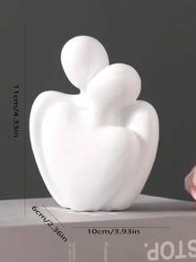 1PC Love Sculpture Ceramic Statue Decoration, Modern Home Decoration, Living Room, Bookshelf, Desk Decoration, Bedroom Bedside Table Decoration, Anniversary Gifts Birthday Graduation