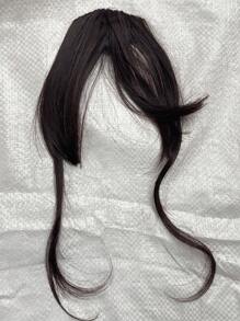 中分刘海假发接发片，适合日常佩戴（收到后假发可能会更长，可以根据需要重新造型和熨烫）发夹爪夹发夹发夹发夹