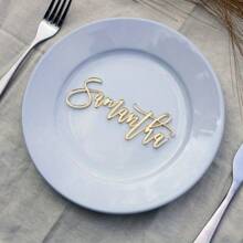 1pc Customizable Acrylic Cake Topper - Elegant Personalized Dessert Table Decoration With Your Text, Perfect For Parties And Unique Gift Idea, Multi-Functional, Ornamental, Anti-Mold, Adorable, High-Quality, Cute, Custom, Personalized, Unique, Her, Girlfriend, Family, Friends, Son, School Students, Workers, Kids, For Anniversaries, For Birthdays, For Weddings, For Graduation, For Housewarming - Multicolor - View 8