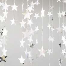 4M Round Circle Tassel Reflective Garland, Blue Circle Bunting Flags For Valentine's Day, Wedding Backdrop, Birthday, Adult Party Balloon Decor - Multicolor - View 11