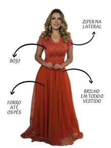 Grife Velasco Women Party Dresses - 亮橙色 - 查看 3