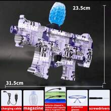 [USB Rechargeable Automatic Water Balloon Gun] Electric Ball Gun, High Performance Orbeez Ball Gun, Cool Toy Gun - Water Balloon Gun - View 13