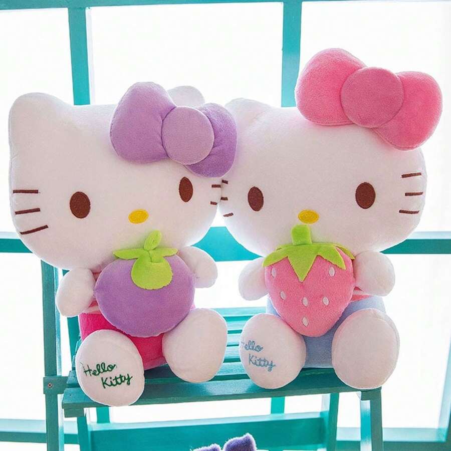 Sanrio hello kitty plush toys 40cm strawberry pitaya hugging