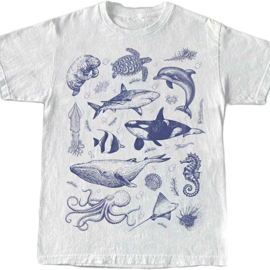 Women Y2K Aesthetic Graphic Baby Tees Short Sleeve Crewneck Fitted Crop Tops Teen Girl Summer Vintage White T Shirt - 白色 - 查看 1