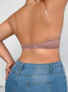 Sous-vêtements polyvalents et lisses rose poussiéreux grande taille, soutien-gorge féminin, fine coupe, confortable et respirant, soutien-gorge push-up côtés avec armatures