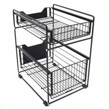 Under Kitchen Sink Shelf Storage Bathroom Cupboard Rack Cabinet Organiser Holder - 1 - View 1