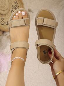 2025 New Anti-Slip Soft Sole Outdoor Plus Size Women's Beach Sandals, Casual Summer Beach Sport Sandals
