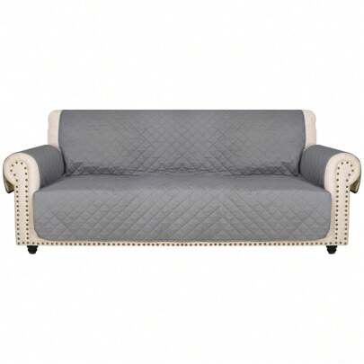 Waterproof Sofa Slipcover - Stain-Resistant, Anti-Slip, Anti-Scratch, Pet-Friendly Furniture Protector With Solid Color Design For Living Room, Office, Home Decor