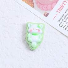 Set de 7 imanes de nevera con diseño de galletas rellenas de gatitos aleatorios, pegatinas decorativas para la cocina