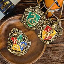 Harry Potter Harry Potter Badges, Hogwarts Four Great Colleges Brooch, Vintage Decorative Metal Brooch, For Jewelry, Accessory, And Gift, Surrounding Hogwarts Gift, Badges For Backpack Badges Fashion Decorations Gifts[Officially Licensed],School Supplies,Back To School