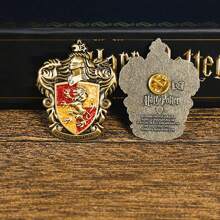 Harry Potter Harry Potter Badges, Hogwarts Four Great Colleges Brooch, Vintage Decorative Metal Brooch, For Jewelry, Accessory, And Gift, Surrounding Hogwarts Gift, Badges For Backpack Badges Fashion Decorations Gifts[Officially Licensed],School Supplies,Back To School
