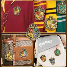 Harry Potter Harry Potter Badges, Hogwarts Four Great Colleges Brooch, Vintage Decorative Metal Brooch, For Jewelry, Accessory, And Gift, Surrounding Hogwarts Gift, Badges For Backpack Badges Fashion Decorations Gifts[Officially Licensed],School Supplies,Back To School