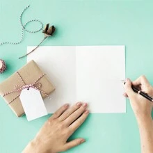 1张精美情人节贺卡，适合送给家人，附赠4个彩色信封，情人节礼物送给妈妈，生日贺卡送给她/他 - 彩色 - 查看 5