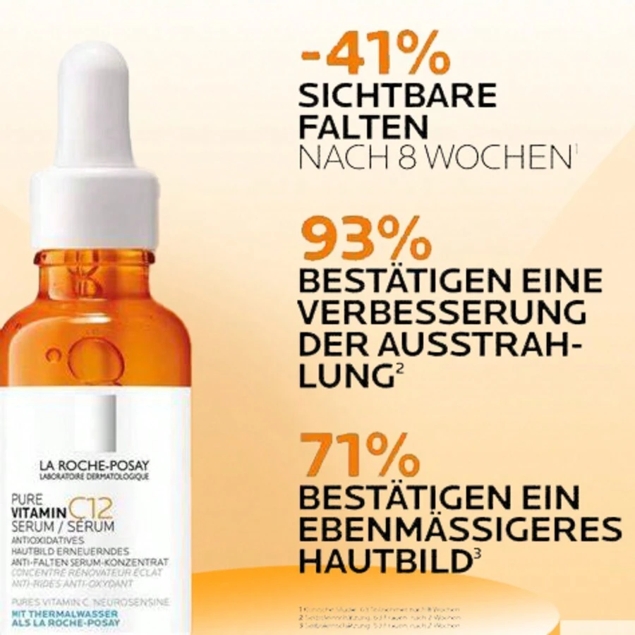 La Roche-Posay 12% Vitamin C Anti-Oxidant Serum 30ml, Pure Vitamin Skincare - Brown - View 1