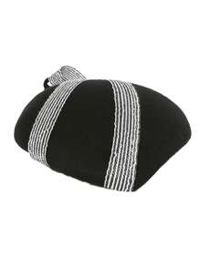 HIMESPORT Women's Bow Fascinators Hats Vintage Elegant Wool Felt Black Pillbox Hat For Women Ladies Tea Party Dress Winter Church Beret Hats - Black - View 7