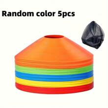 Set de 25 conos de agilidad de colores aleatorios con bolsa de transporte para entrenamiento deportivo, fútbol, baloncesto, entrenamiento y equipo de práctica - Multicolor - Ver 10