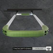 Easy Doze-It 36" SnoBlade | Stand Up Snow Blade Shovel With U-Power Push Grip For 2 Hands | Light-Weight Aluminum Handle | Made In USA By Vertex Products | Model EX970.36 - 黑色 - 查看 8