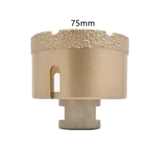 Gold 1/5/6/8/12PCS Set M14 Thread Dry Vacuum Brazing Marble Masonry Drilling Saw Diamond Drill Bit, Suitable For Ceramic Tiles, Granite And Marble - Multicolor - View 18