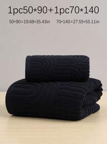 QIBHI 1/2/3pcs Jacquard (Lightweight) Fabric, Not Thick, Choose Towel/Bath Towel, Multiple Sizes Available, Convenient For Home Use And Travel, Guest Use, Terry, Absorbent And Soft, Suitable For Bathroom, Swimming Pool, Luxurious Choice Of Your Preferred Size Shower Towels For Beauty Salon, Hotel Sports,Home Essentials, Towel, Skin Care Bath Towel Sheet - Black - View 14