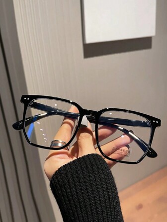 1pc Unisex TR Fashion Plain Frame Glasses, Computer Glasses For Everyday Use, St. Patrick's Carnival