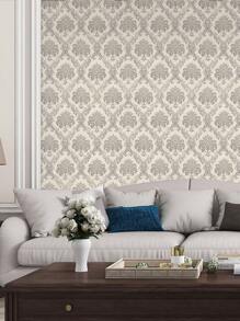 1pc Brown Woven Rattan Bamboo Pattern Wall Decal Sticker, Thick Waterproof Renovation Adhesive Wallpaper, Background Decor, Cabinet Desk Chair Refurbishing Self-Adhesive, Renovation Stickers Peel Wall Panels, Wall Paper, Wallpapers, Spring Decoration Items Refresh Your Home, Rama Decoration Stickers - Multicolor - View 9