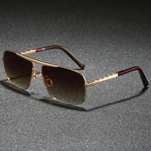 Óculos de Sol Masculinos Retrô de Metal Quadrado, Óculos Clássicos de Outdoor para Dirigir, Andar de Bicicleta, Pesca e Esportes, Presente da Moda para Verão, Praia, Viagem e Outdoor