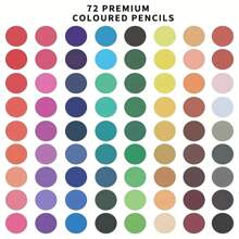 72 Oil Colored Pencils Set - Numbered Coloring Pencils In Metal Case - Art Supplies Colored Pencils Back To School - 72 Colors Oil Colored Pencils - View 3