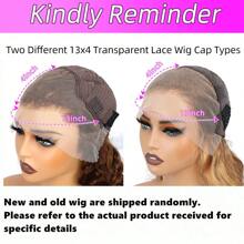 13x4 高光波浪透明蕾丝前假发人发渐变色 P4/27 蜜金色 13x4 女士前部假发 180% 无胶假发预拔 - 間色和鋼琴色 - 查看 7