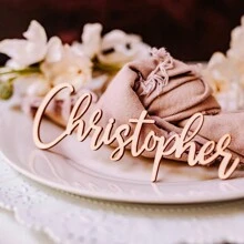 Tarjetas con nombre de madera para boda, cumpleaños, corte por láser, decoración de mesa, placa de nombre, tarjetas de lugar de boda de madera con nombre grabado por láser, señales de lugar de boda, tarjetas de lugar para cena, fiesta, decoración de boda, regalo de San Valentín, regalo para ella, regalo para él, regalo para mamá, regalo para amigos, decoración del hogar, personalizado