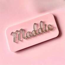 1 件个性化铭牌胸针定制男女通用夹克徽章带名字胸针适合家庭情侣礼物送给她的最佳礼物个性化可定制独特礼物