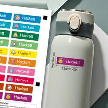 Customized Waterproof Name Sticker Labels - Perfect For Securing And Identifying Personal Belongings, Travel Accessories, And Office Supplies With , Adhesive Tags - Color - View 3