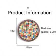 Ceramic Coaster Anti-Slip Heat Insulation Absorbent Soft Cork Ceramic Mosaic Tea Cup Mat