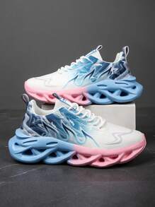 Women's Casual Comfortable High-Top Sports Shoes, Outdoor Running Thick-Sole Basketball Sneakers
