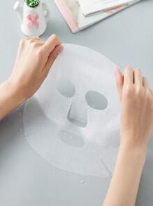 80 piezas de papel blanco para máscaras DIY, papel para mascarilla facial de cuidado de la piel, papel desechable para máscaras DIY de belleza para el cuidado y la hidratación de la piel - Multicolor - Ver 6