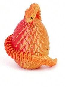 3D Printed Copperhead Snake Egg Model, Vivid Toy With Adhesive Eyes, Snake Statue, Party Decoration, Desktop Fun Decor, Suitable For Making Decorations, Handheld Fidget - Multicolor - View 11