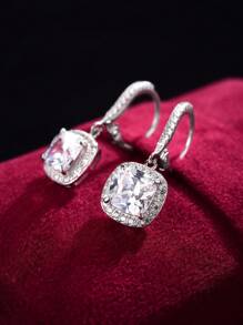 1 Pair 925 Sterling Silver Delicate Minimalist Cute Heart Shaped Hoop Earrings, Suitable For Women, Girls, Couples, Luxury Fashion, Cartilage Earrings, Party Birthday Jewelry Gift, Exquisite Jewelry - Bright Time - View 10
