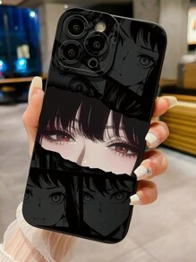 1 件水下女孩设计防震手机壳，适用于 Apple、/Galaxy、Infinix、Redmi、OPPO、VIVO、Realme - 黑色 - 查看 2