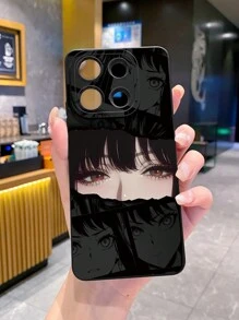 1 件水下女孩设计防震手机壳，适用于 Apple、/Galaxy、Infinix、Redmi、OPPO、VIVO、Realme - 黑色 - 查看 3