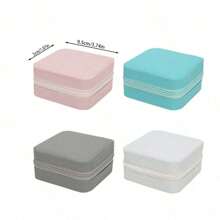 1 pieza Mini kit de costura para viajeros, kit de costura, kit de costura pequeño para principiantes, con caja con cremallera para punto de cruz - Juego completo de costura a mano DIY adecuado para viajes y uso doméstico, disponible en varios colores