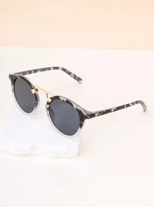 New Vintage Large Frame Round Fashion Fashion Glasses For Women, Couple Eyewear For Outdoor, Beach, Party, High-End Street Style Runway Fashion Fashion Glasses Basics Fall Winter Women Outfits Clothes Business Casual Gifts Leopard For Summer Beach Vacation,Outdoor,Travel - Multicolor - View 7