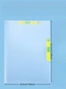 1 pièce Classeur transparent de taille A4 à 2 anneaux, dossier rotatif pour documents, convient aux étudiants et au bureau - A4 - Voir 7